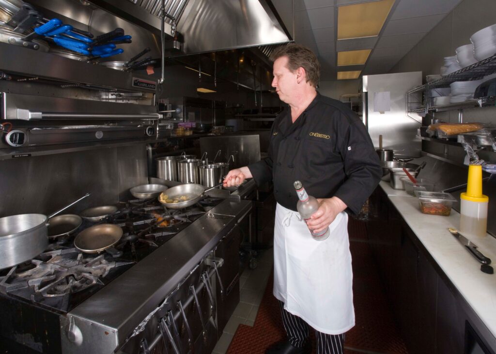 Alan Lake as a private chef