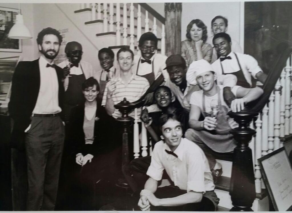 The Pasta Bar 1983
The gentleman on the far left is
 Randall Postiglione. He sent this pix i’d never seen a few weeks ago for our 40th anniversary. When i heartfelt thanked him for the picture and career he wrote back "
The "chance" I took wasn't a gamble, Al...you had the "right stuff" and we all could see it…”  


Chokes me up to read that. 

Thank you Randy
