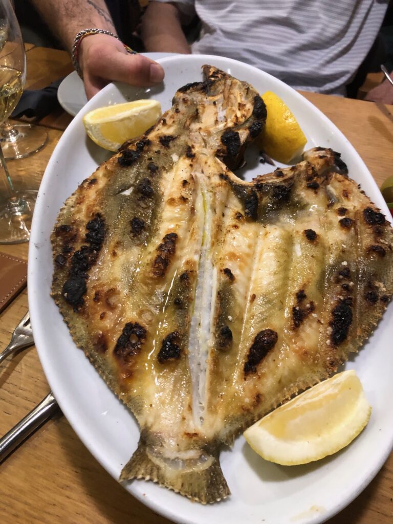 simply grilled turbot